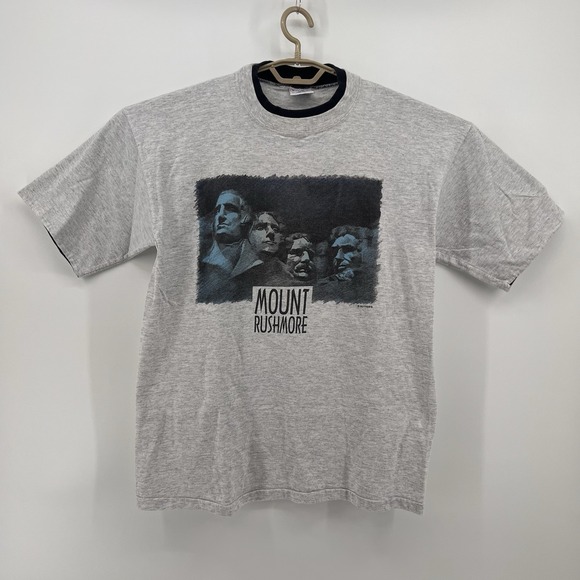 Premier Sportswear Other - Vintage 90s Single Stitch Mount Rushmore T-shirt Made In USA Size Large‎ Gray